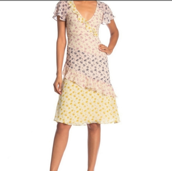 JOIE FLORAL ORITA B SILK DRESS - Picture 10 of 10